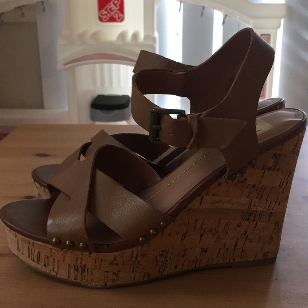 Dolce vita cork wedges